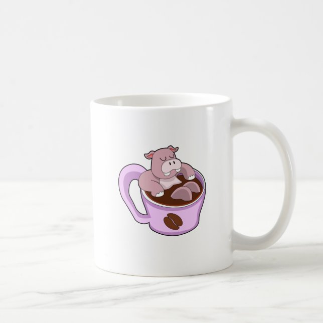 Mug Hippo avec la coupe du café (Droite)