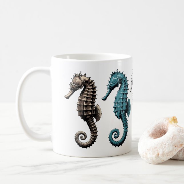 Mug Hippocampes  (Avec donut)