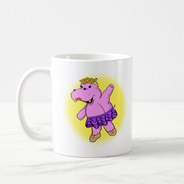 Mug Hippopotame Ballerine Avec Tutu (Gauche)