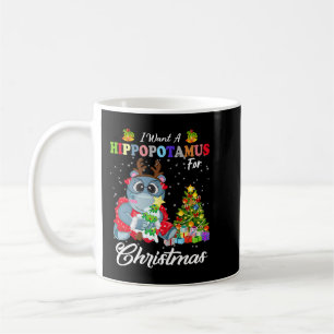 Mug Hippopotame Je Veux Un Hippopotame Pour Noël F