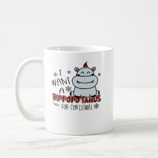 Mug Hippopotame Je Veux Un Hippopotame Pour Noël H