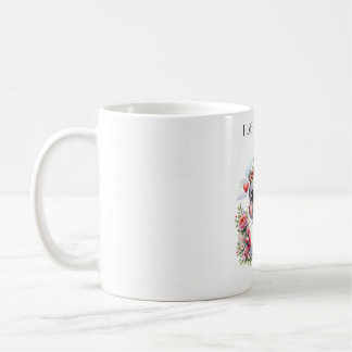 Mug Hippopotame mignon dans un avion en forme de cœur