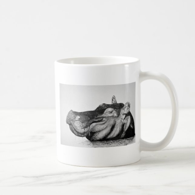 Mug Hippopotame paresseux (Droite)