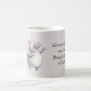 Mug Hippopotame Regarde le Bon Côté de la Vie
