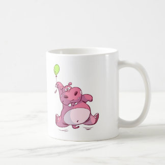 MUG HIPPOPOTAME ROSE MIGNON SUR LE BALLON