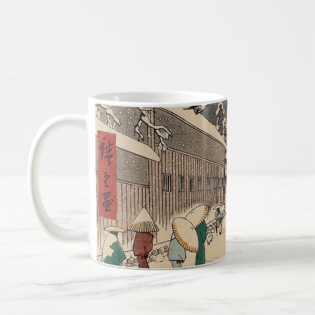 Mug Hiroshige hiver paysage Japon pays (Gauche)