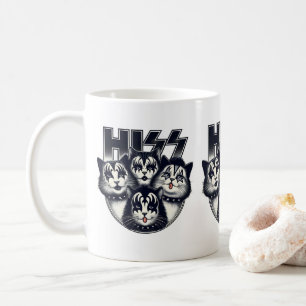 Mug HISS Funny Cat Band Parodie Amoureux de les chats 