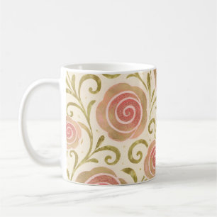 Mug Histoire de conte de fées rose et or Roses de prin