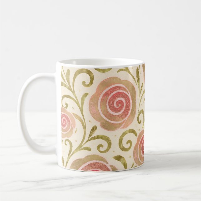 Mug Histoire de la fée rose et or Livre d'histoire Pri (Gauche)