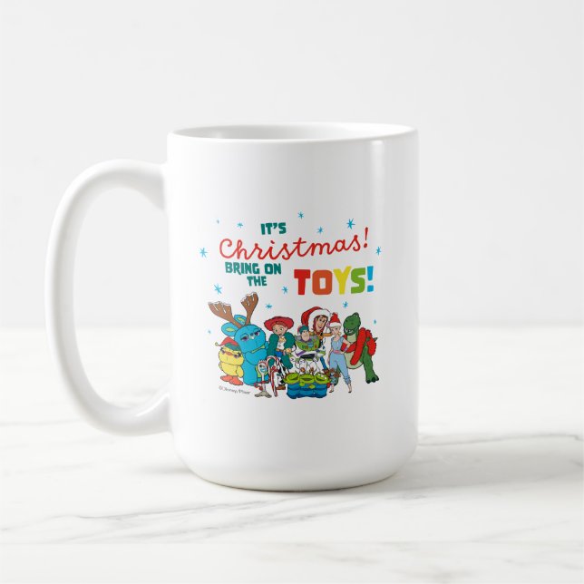 Mug Histoire du jouet | C'est Noël ! Portez les jouets (Gauche)