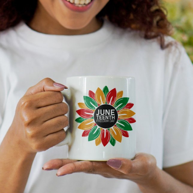Mug Histoire noire afro-américaine JunetDix Sunflowe (Créateur téléchargé)