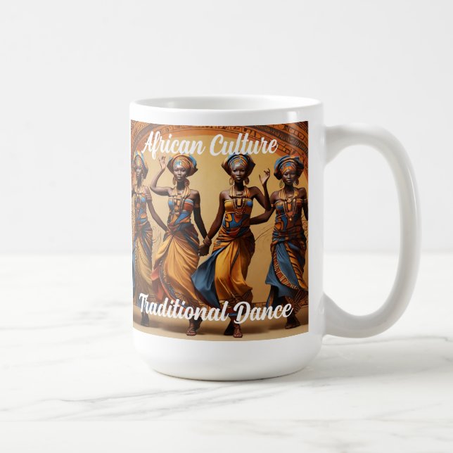 Mug Histoire noire Culture africaine Danser traditionn (Droite)