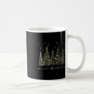 Mug Hiver Wonderland Pine Tree Nature Lover Randonnée 