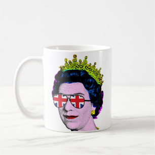 Mug HM Queen Pop Art Moderne Platine Jubilé