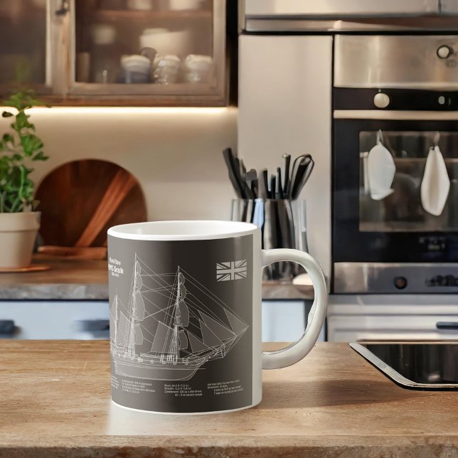 Mug HMS Beagle - Grand navire - Modèle de livraison PB (Créateur téléchargé)