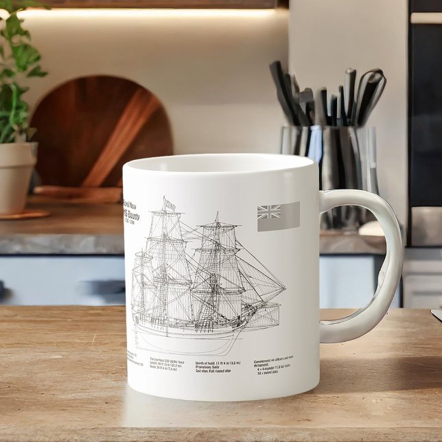 Mug HMS Bounty - Plan directeur des expéditions BD (Créateur téléchargé)