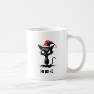 Mug Ho Ho Ho Chat de Noël Drôle