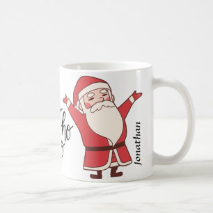Mug Ho Ho Ho monogramme Père Noël joli Noël