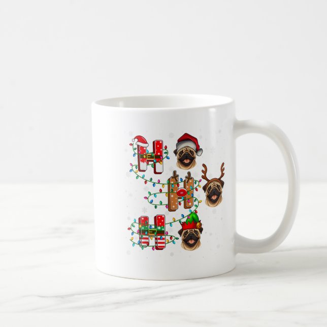 Mug Ho Ho Ho Père Noël Reindeer Casquette Elf Matching (Droite)