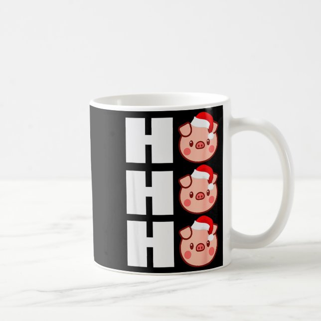 Mug Ho Ho Ho Santa Hat Funny G Christmas Tee  (Droite)