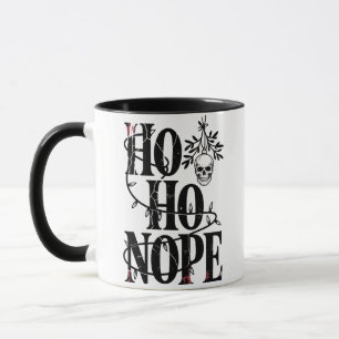Mug Ho Ho Niet" Drôle de Crâne Gothique Sombre