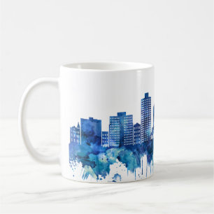Mug Hoboken New Jersey Skyline Blue