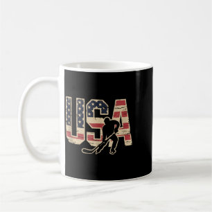 Mug Hockey Drapeau Américain