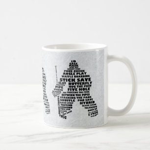 Mug Hockey Goalie Typographie Musique