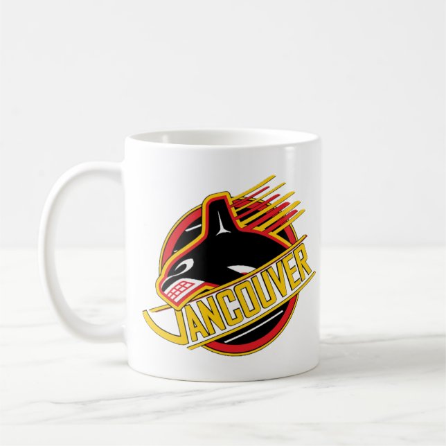 Mug Hockey RARE Vancouver - Canards rétro (Gauche)