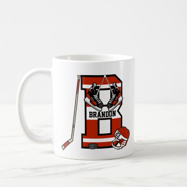 Mug Hockey sur glace B personnalisé (Gauche)