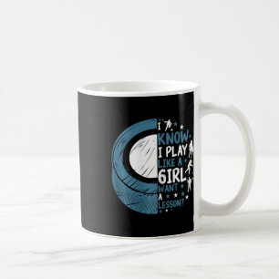 Mug Hockey sur glace drôle je sais que je joue comme u
