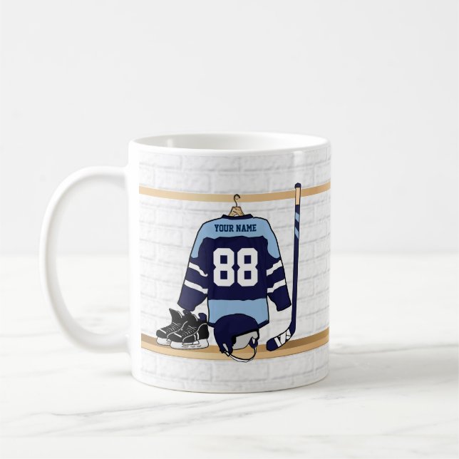 Mug Hockey sur glace fait sur commande personnalisé (Gauche)