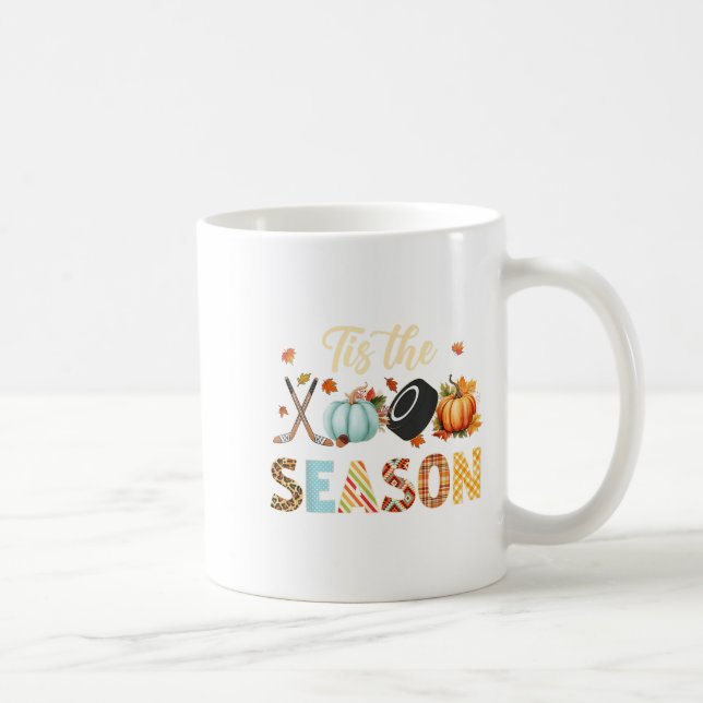 Mug Hockey Tis Saison Citrouille Automne Automne Thank (Droite)