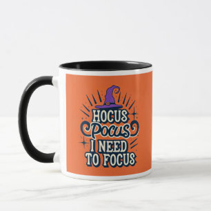 Mug Hocus Pocus I Need Focus - Bureau d'Halloween