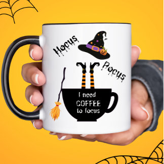 Mug Hocus Pocus J'ai besoin de café pour concentrer la