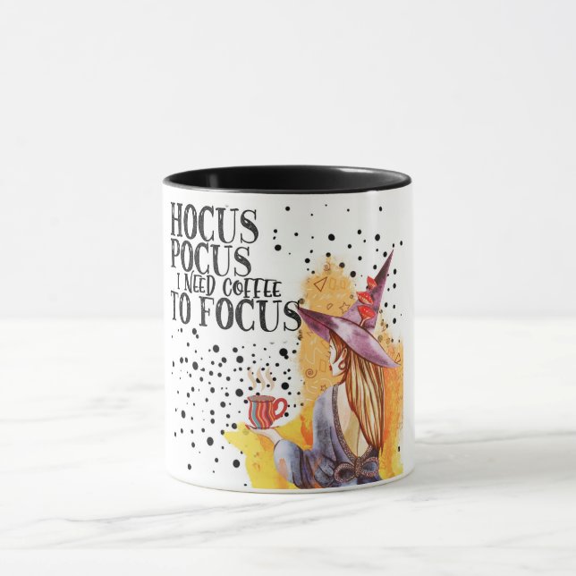 Mug Hocus Pocus J'Ai Besoin De Café Pour Me Concentrer (Centre)