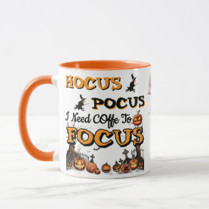 Mug Hocus Pocus J'ai besoin de café pour me concentrer