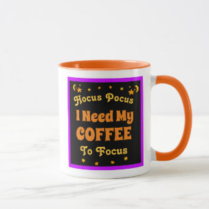 Mug Hocus Pocus J'ai besoin de mon café pour concentre
