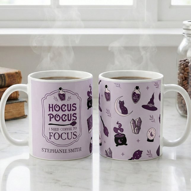 Mug Hocus Pocus J'Ai Besoin De Mon Café Pour Concentre (Créateur téléchargé)