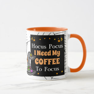Mug Hocus Pocus J'ai besoin de mon café pour me concen