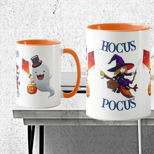 Mug Hocus Pocus Magic Broom Witch Boo Halloween Party (Hocus Pocus Witch Mug)