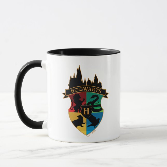 Mug HoGWARTS™ Castle Crest House Insigne de fierté (Gauche)
