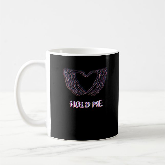Mug Hold Me Classic - Skeleton Hand Heart (Gauche)