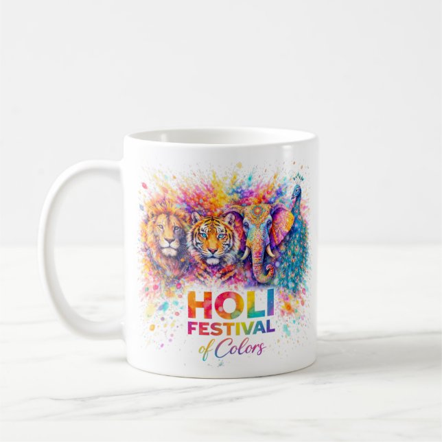 Mug Holi Festival of Colors Wild (Gauche)