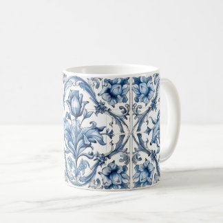 Mug Holland Blue Tulip Motif
