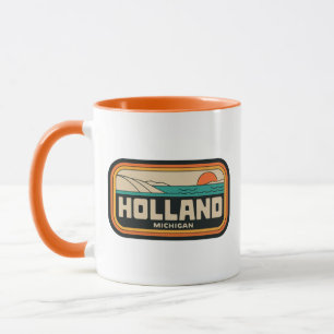Mug Holland Michigan les années 70 Retro Vintage