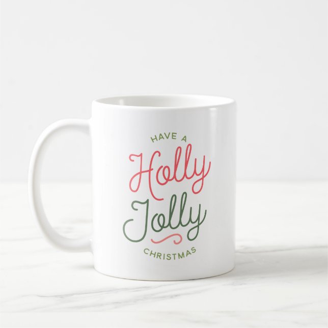Mug Holly Jolly Christmas (Gauche)