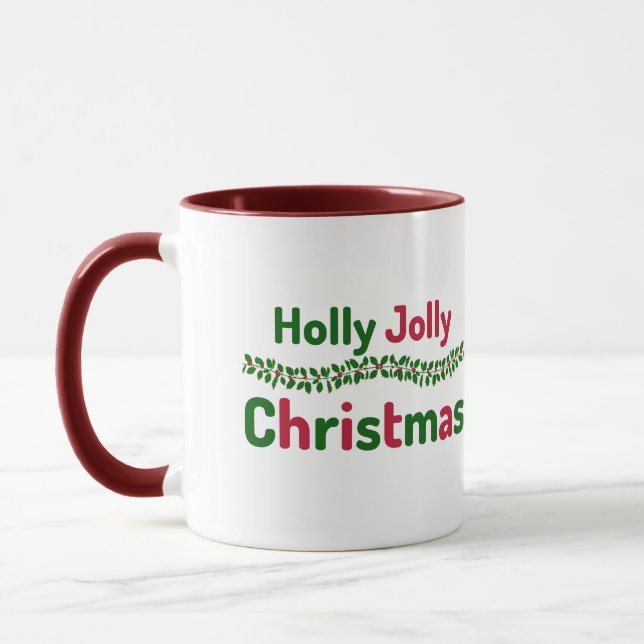 Mug Holly Jolly Christmas (Gauche)