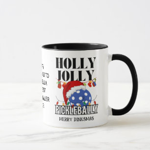 MUG HOLLY JOLLY PICKLEBALLY