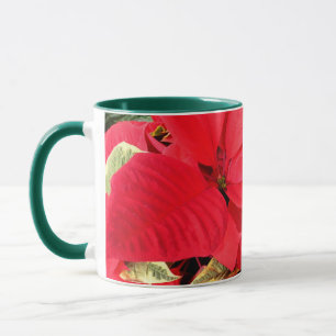 Mug Holly Point Poinsettias vacances Floral